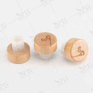 Hình dạng tùy chỉnh bằng gỗ tổng hợp nút chai Stopper Whisky rượu vang tinh thần chai thủy tinh Stopper Desgin - Product Image 2