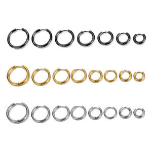 Petites boucles d'oreilles en acier inoxydable pour femmes/hommes, piercing d'oreille, <span class=keywords><strong>cartilage</strong></span>, tragus, cercle simple et fin, anti-allergique, <span class=keywords><strong>boucle</strong></span> d'oreille - Product Image 6