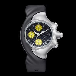 <span class=keywords><strong>Montre</strong></span> Chronographe Vintage Élégante pour Homme, Boîtier en Acier Inoxydable 40mm, Bracelet en Silicone 22mm, Mouvement Quartz, Verre Anti-Rayures, Étanche - Product Image 4