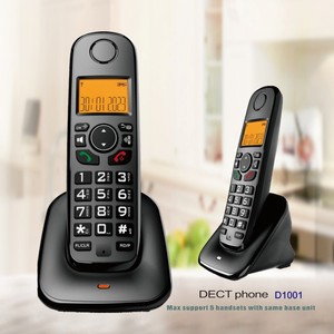 <span class=keywords><strong>DECT</strong></span> 1.8G <span class=keywords><strong>Cordless</strong></span> <span class=keywords><strong>telefono</strong></span> di casa con blocco di chiamata, ID chiamante vivavoce retroilluminato Display di base a <span class=keywords><strong>DECT</strong></span> singolo - Product Image 5