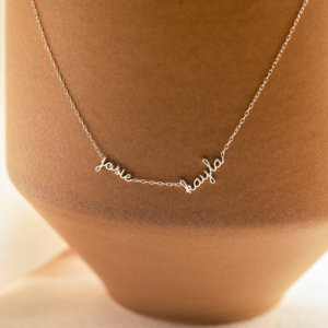 สร้อยคอเหล็กกล้าไร้สนิมชุบ PVD 18K สลัก<span class=keywords><strong>ชื่อ</strong></span>ได้หลายชื่อ แฟชั่นทันสมัย ของขวัญสำหรับเธอ - Product Image 4