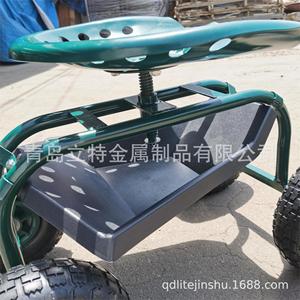 รถเข็นเก้าอี้โลหะ Qingdao Litte 4 ล้อ ปรับระดับได้ พกพาสะดวก ทนทาน ใช้งานกลางแจ้ง - Product Image 5
