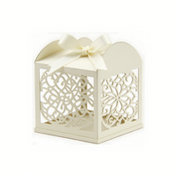 Boîte à bonbons personnalisée, exquise, avec estampage doré, gaufrage, creuse, pour emballages de bonbons, cadeaux alimentaires pour mariage et fête, décor personnalisable