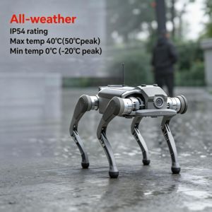 Robot chien bionique IA haute performance pour la patrouille de sécurité et l'inspection industrielle, robots IA quadrupèdes en métal étanches IP54 - Product Image 3