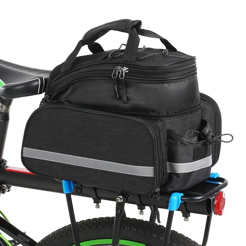 Assento traseiro de bicicleta, bolsa para porta-bicicletas de 25l