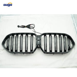 GUGO 2024-On pour <span class=keywords><strong>BMW</strong></span> X6 G06 Modification de la <span class=keywords><strong>calandre</strong></span> avant Double ligne <span class=keywords><strong>Noir</strong></span> brillant Illuminé Plastique ABS État neuf - Product Image 2