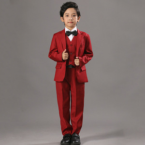 Hochwertiger Maßgeschneiderter Jungen-Blazer-Anzug <span class=keywords><strong>3</strong></span>-teiliger Anzug für Jungen Türkischer Großhandel Kinderkleidung - Product Image 2