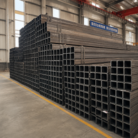 Tubería de Acero al Carbono Cuadrada Soldada por Resistencia (ERW) Laminada en Caliente, Tubos Metálicos Q345 JIS/KS 180x180mm 6M 12M, Hierro Estructural Cuadrado Hueco