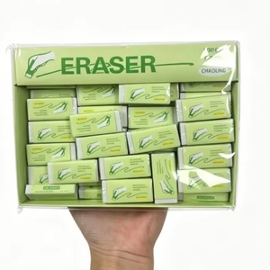 Borrador de Color Blanco de Calidad Superior para Estudiantes Escolares, Borrador de Lápiz Banana, Caja Verde, Suministros de Papelería Creativa para Exámenes - Product Image 1