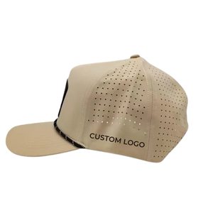 Gorra de Béisbol Deportiva Transpirable con Parche de Goma y Logotipo, Fabricada en Vietnam, de 5 Paneles, Personalizada con Cuerda, Gorra de Golf Unisex Impermeable con Corte Láser - Product Image 6