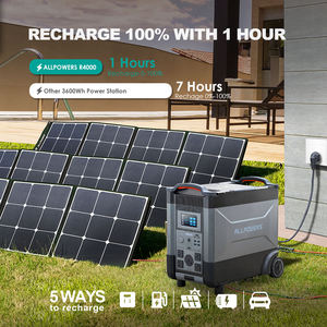 Allpowers 4000W up tất cả trong một nhà pin dự phòng 3600wh/4800wh không thấm nước LiFePO4 nhà máy điện cầm tay năng lượng mặt trời Máy phát điện - Product Image 5