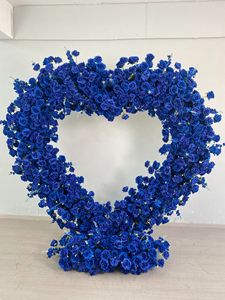 Arrangement floral bleu pour mariage, centre de table floral bleu royal, arche florale avec fleurs pour la décoration d'arrangement de mariage - Product Image 1