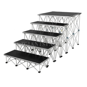 Scène de <span class=keywords><strong>DJ</strong></span> portable intelligente en aluminium pour usage intérieur, avec podium et escalier mobile, à vendre - Product Image 1
