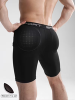 Boxers longs pour hommes avec coussinets rehausseurs de fessiers amovibles, respirants, doux, confortables, élégants, sexy, pour les sorties sportives