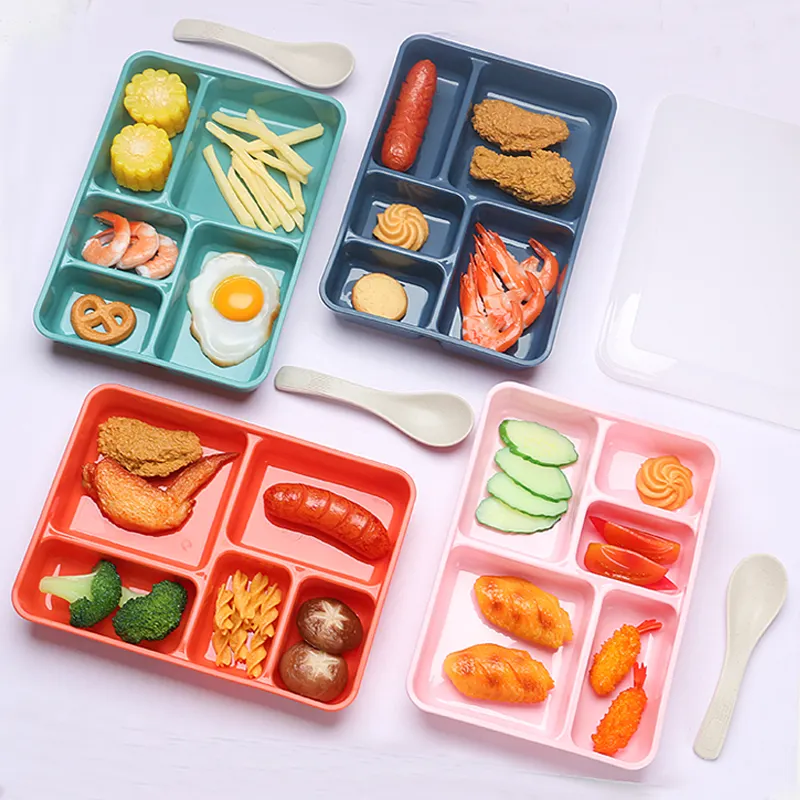 2024 vendita calda Mutil colore PP materiale Lunch Box griglia scatola da pranzo per bambini adolescenti adulti