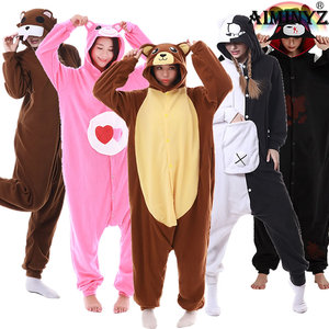 <span class=keywords><strong>Pijama</strong></span> de Forro <span class=keywords><strong>Polar</strong></span> con Capucha de Dibujos Animados de Animales, Personalizable, de Alta Calidad, Tallas Grandes, para Primavera/Invierno, para Adultos, ODM - Product Image 1