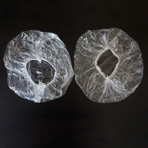 Nhà Máy Bán buôn không thấm nước dùng một lần nhựa Bath hat Salon và khách sạn sử dụng Mũ tắm cho người lớn làm sạch - Product Image 6