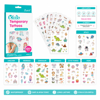 Autocollants de tatouage temporaire imperméables personnalisés pour enfants Style mignon Tatouage temporaire étanche par transfert d'eau