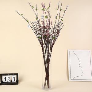 Planta Artificial Colgante Alta de Sauce Plateado con Frutos, Flores de Tallo Largo, Bonsái Estético para Escritorio, Flores Artificiales al por Mayor - Product Image 6