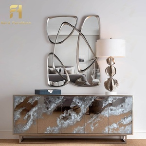 Table <span class=keywords><strong>console</strong></span> de <span class=keywords><strong>chambre</strong></span> à <span class=keywords><strong>coucher</strong></span> de salon portable pour la maison et l'hôtel avec miroir de conception artistique miroir de sol décoratif à côté - Product Image 2