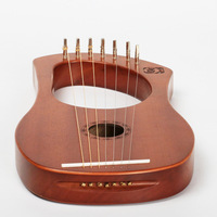 Harpe à cordes en bois de caoutchouc à 7 cordes, instrument de musique lyre, prix promotionnel, pour débutant et étudiant