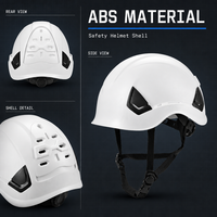 Casque de sécurité ANSI Z89 Type I Classe C en ABS avec aérations, logo personnalisé, pour travaux de construction, sécurité, vêtements de travail, alpinisme, escalade