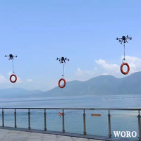 Treuil pour drone multirotor modèle avion avec câble de 30 m et crochet pour livraison, récupération et mécanisme de dégagement automatique Quadcopter VTOL