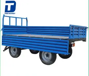 Remolque de tractor agrícola Remolque de transporte de 9 toneladas, 80-150 caballos de fuerza descarga lateral precio bajo de fábrica