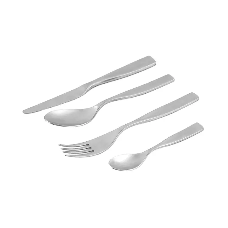Buona qualità Hotel ristorante argento cucchiai forchette coltello cena posate posate posate in acciaio inox