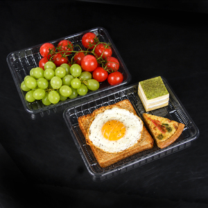 Barquette en PET transparente de qualité alimentaire, jetable, scellée, thermoformée sous vide pour supermarché, produits frais, fruits et légumes - Product Image 4