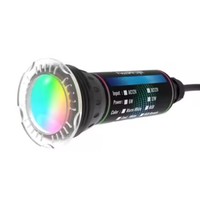 Projecteur de piscine RGBW sans niche de 1,5 pouce, étanche IP68, lampe LED pour piscine AC/DC 12V 12W 18W, boîtier PPS, lumière sous-marine à lentilles multiples