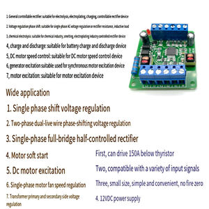 Placa de Tiristores Monofásica SCR-A con Cambio de Fase, Puede Ajustar el Voltaje y la Temperatura con el Módulo MTC MTX - Product Image 5
