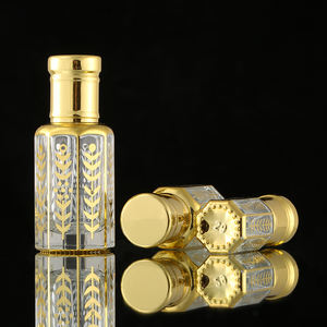 Tola-botella de vidrio para aceite esencial, vidrio decorativo Arábigo, 3ml, 6ml, 12m - Product Image 2