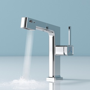 Grifo de Lavabo de Alta Gama, Estilo Blanco Lechoso, con Tres Modos de Funcionamiento, Totalmente de Cobre, Extraíble, para Agua Fría y Caliente - Product Image 6