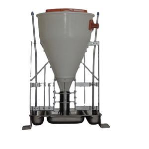 Alimentador Molhado Seco Automático Porco Sistema De Alimentação De Suínos De Aço Inoxidável Porco Plástico Calha Porcino Dual Feed Dispenser Piggery Drinker - Product Image 2