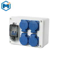 IP67 étanche à la poussière ABS/PC CE ROHS certifié personnalisable boîte de Distribution d'énergie industrielle multi-prises pour une utilisation en extérieur