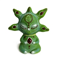 Mignon Kawaii Fantasy World Créature Décorations Ornements DIY Elf Résine Statue Dessin Animé Alien Extérieur Jardin Décor À La Maison Figurine