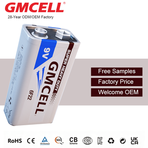 Wholesale 6F22 9V Carbon Zinc <b>Battery</b>,9V Alkaline <b>Battery</b> 6LR61, Type-C 9V Rechargeable <b>batteries</b> for Smoke Alarm - Product Image 1