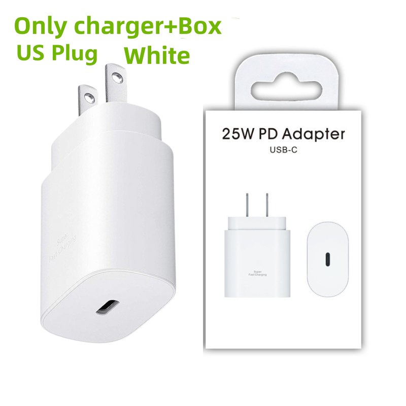 Cargador blanco estadounidense+caja