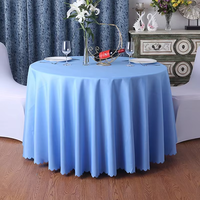 Tissu velours Spandex matériel nappe ronde adapté aux événements de mariage Banquet Bar Restaurant fête nappe à manger