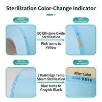 VENTE FLASH - Bobine plate stérile de qualité médicale Medcolor MC-SR 50mm*200M pour autoclave, pour hôpitaux et cliniques dentaires, certifiée CE/ISO13485