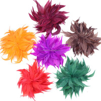Broches en plumes d'oie en gros pour accessoires de cheveux, fournitures de mariage, chapeaux de fête, robes, accessoires vestimentaires, artisanat DIY