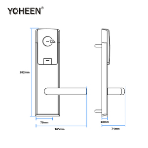 High Quality American Standard Mortise Electronic RFID Key Card Hotel Door <b>Lock</b> With Management Software System YH301 Ttlock Tth - Product Image 3