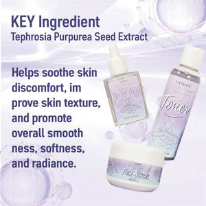 Conjunto de Cuidados com a Pele Personalizado <span class=keywords><strong>Tephrosia</strong></span> <span class=keywords><strong>Purpurea</strong></span> para Renovação, Sérum Facial para Pele Suave e Macia, Marca Privada - Product Image 4