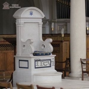 Decorazione della fase della chiesa sedie religiose fatte a mano personalizzate vescovo trono chiesa cathena - Product Image 5