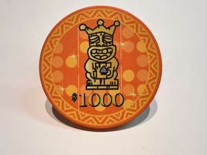 Juego de Fichas de Póker de Cerámica RTS 10g Tina Tiki Kings Día de Muertos 39mm con Logotipo Personalizado en Stock - Product Image 2