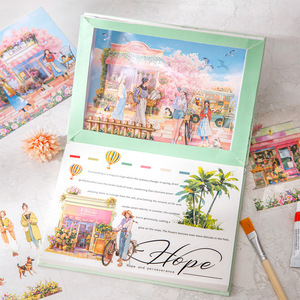 10 Fogli/Confezione Decorazioni Festive, Materiali per Collage, Adesivi Scenografici in Materiale PET+Carta - Product Image 3