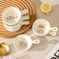 Plat de service en céramique et porcelaine au design élégant et mignon, pour sauces, vinaigres et assaisonnements