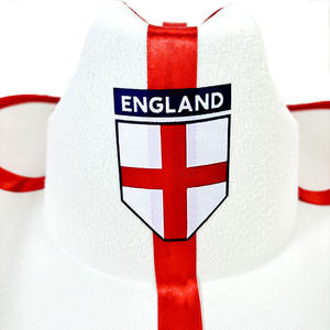 Sombrero <span class=keywords><strong>de</strong></span> Vaquero Personalizado SOLPOP con la Bandera Nacional <span class=keywords><strong>de</strong></span> Inglaterra, Cruz <span class=keywords><strong>de</strong></span> San Jorge, Sombrero <span class=keywords><strong>de</strong></span> Vaquera para Fanáticos del Fútbol, Animación en <span class=keywords><strong>el</strong></span> Mundial - Product Image 4