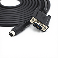 Cable de Comunicación MG Dop-Dvp Delta para Pantalla Táctil y PLC, Puerto Redondo de 8 Pines a Puerto Serie de 9 Pines RS232